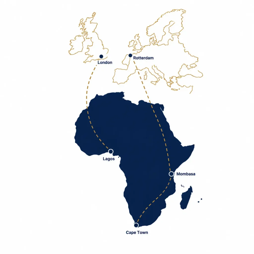 	BV Integrated Africa to UK and EU agro-commodity trade route map
