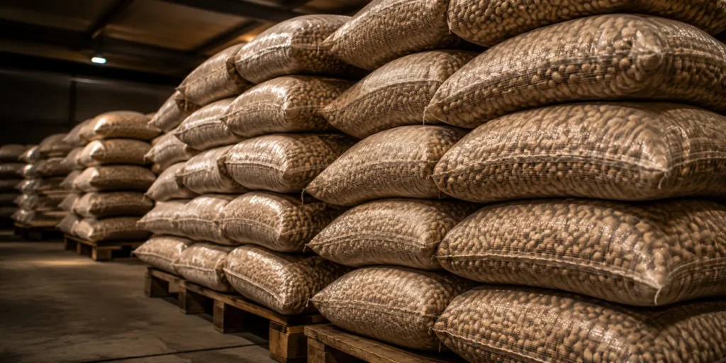 Bagged export-grade groundnuts ready for shipment by BV Integrated Ltd